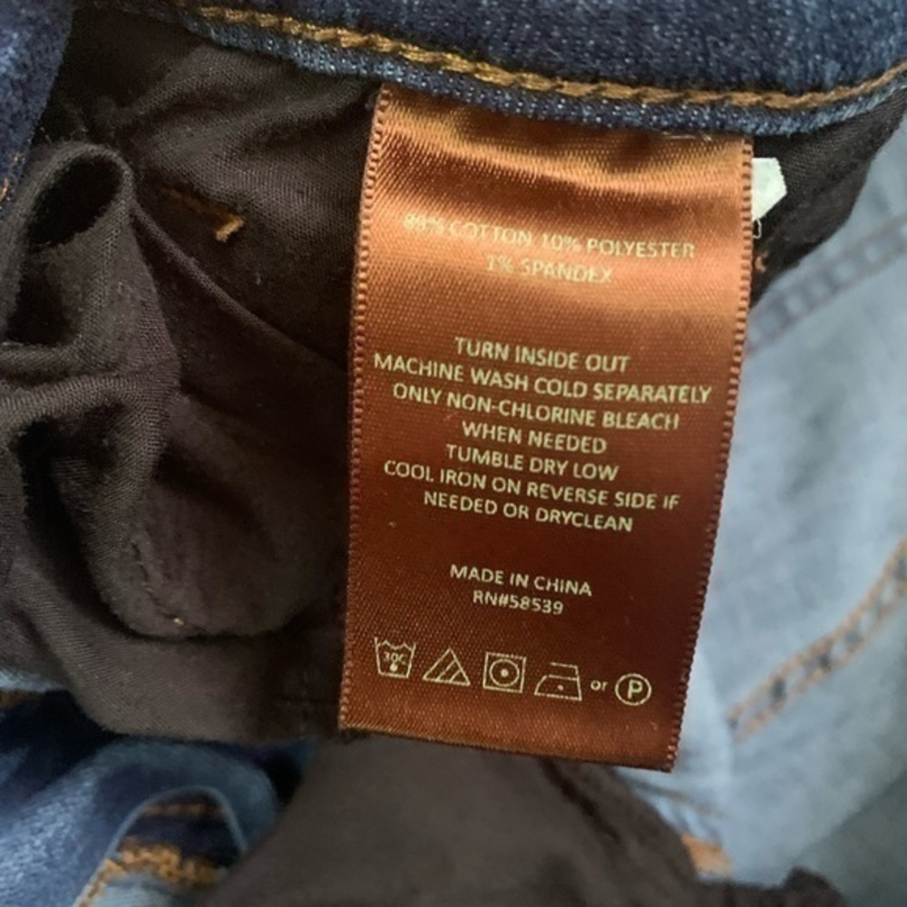 Kut From The Cloth Blue Toothpick Skinny Jean Size 12 - Picture 5 of 5